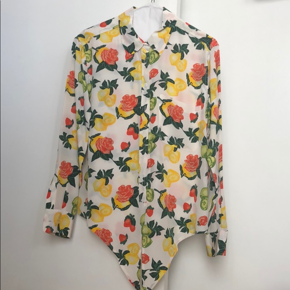 Equipment button down silk blouse.